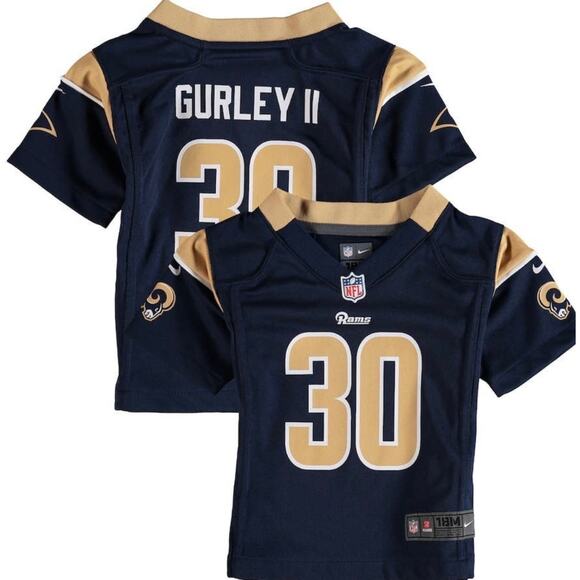 NFL Infant Los Angeles Rams Todd Gurley II Nike Navy Game Jersey 18 Months - Picture 1 of 3